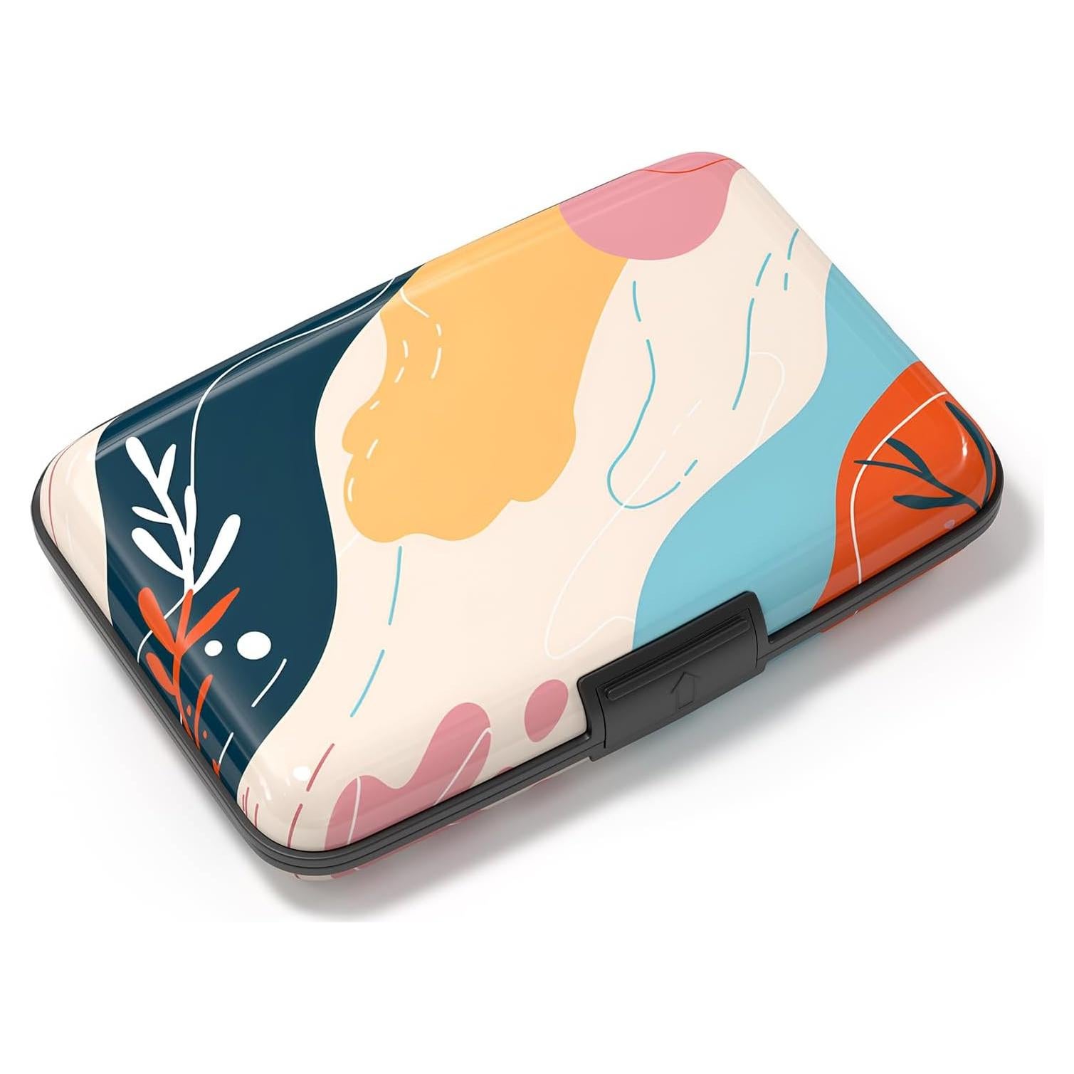 Billetera RFID Atufsuat para Mujeres - Aluminio Delgado Figura Abstracta