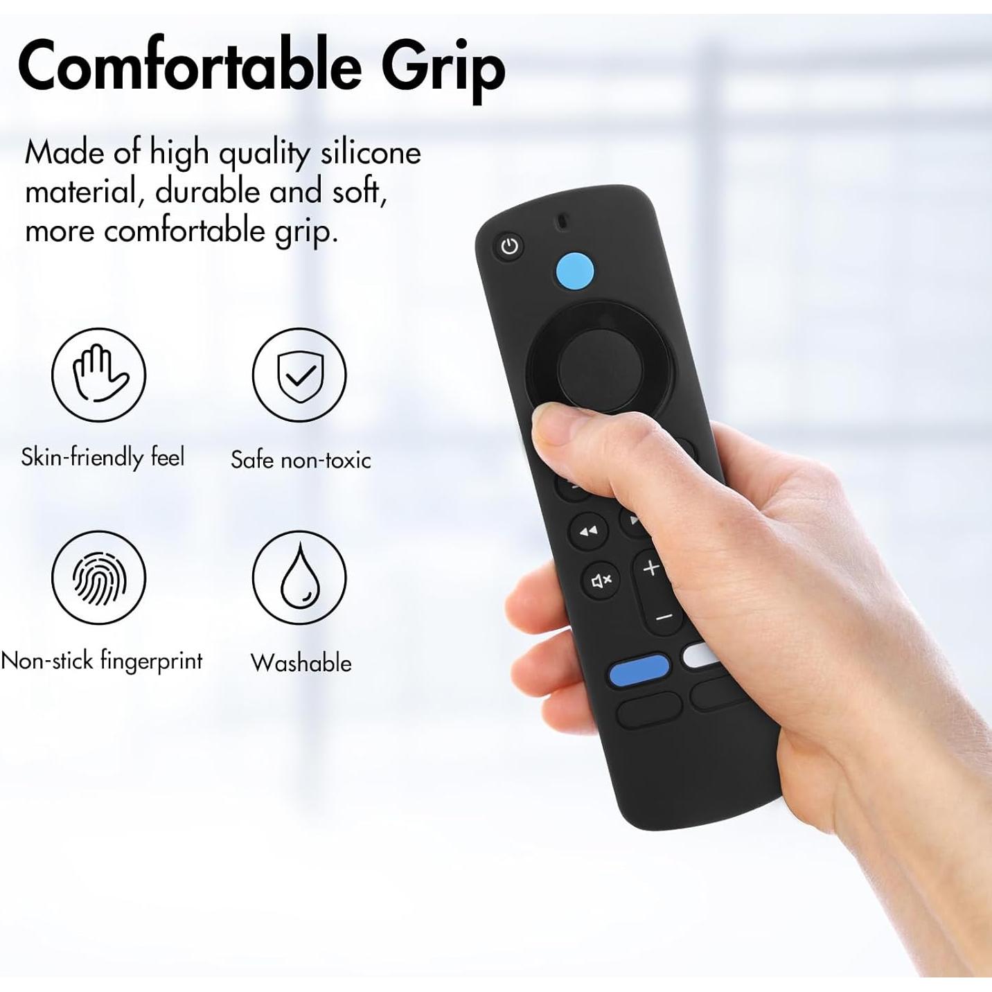 Funda de Silicona LEFXMOPHY para TV Stick 4K/HD 2024 - Negra