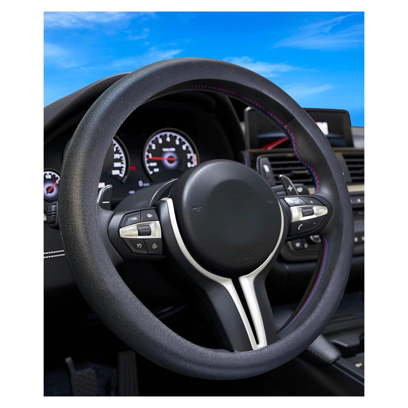 Funda de Volante de Silicona Reswish 33-38cm Negra