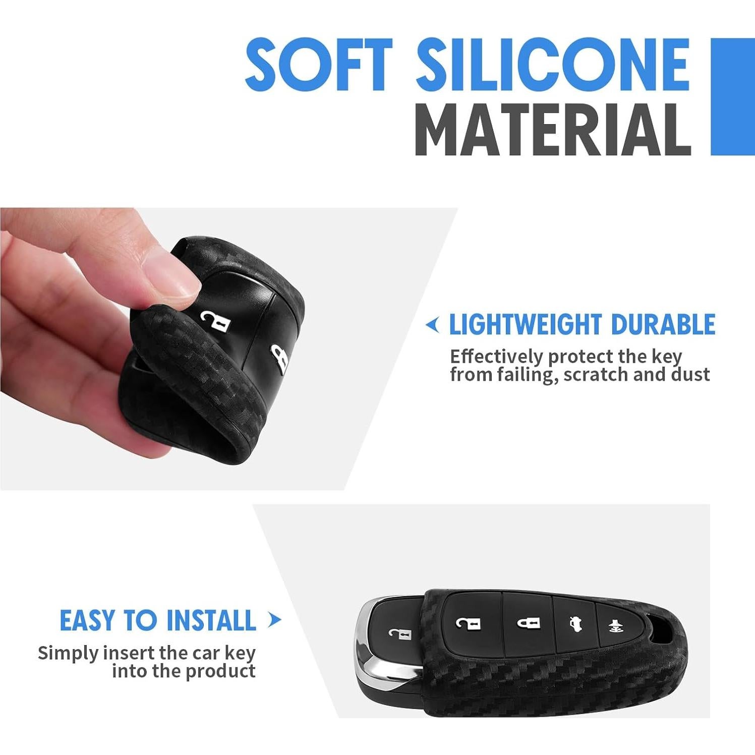 Funda de Llave Chevrolet Worcas CVSA4-SCE1 Fibra Carbono