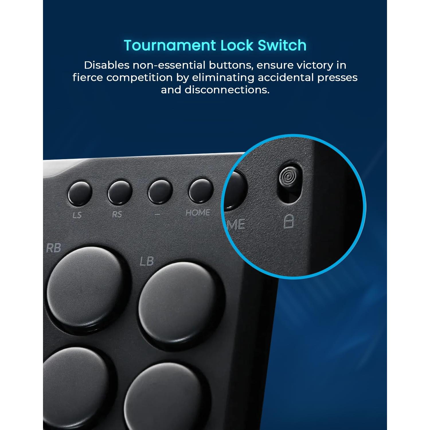 Controlador Arcade JZW-Shop P12 Turbo RGB para Switch/PC/PS4