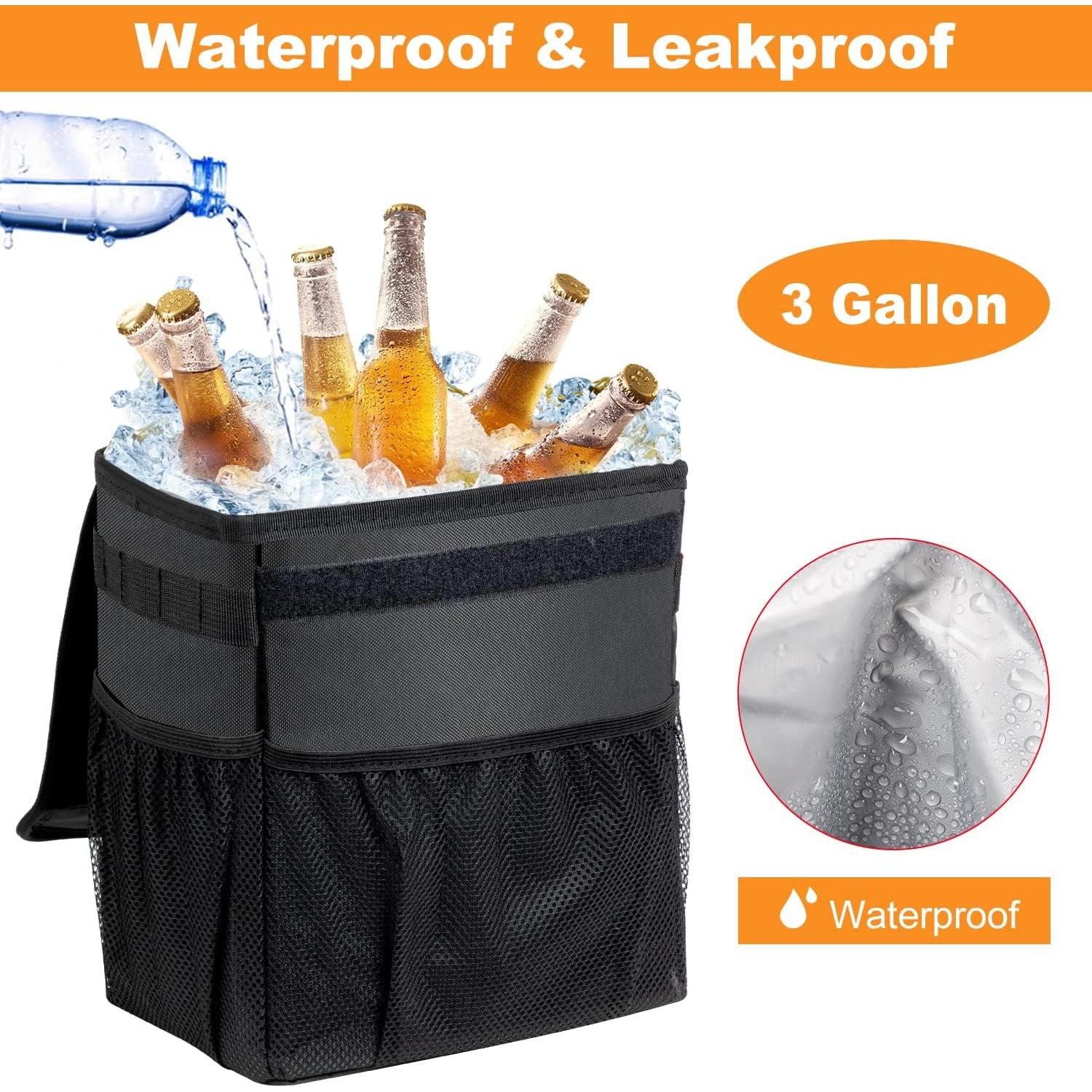 Basurero de Coche Plegable GPUSFAK Negro 9L Impermeable