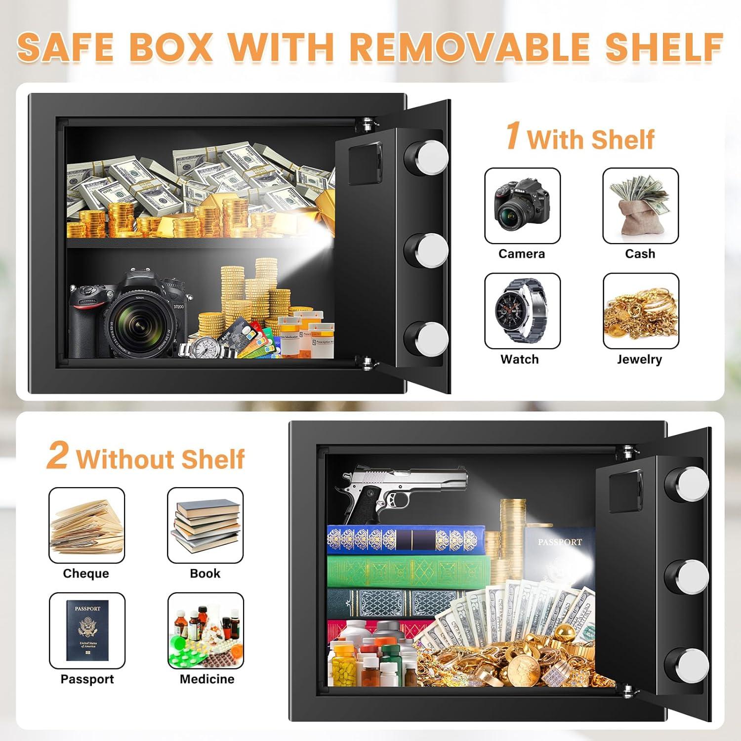 Caja Fuerte a Prueba de Fuego Sapekity 34L con Teclado Digital