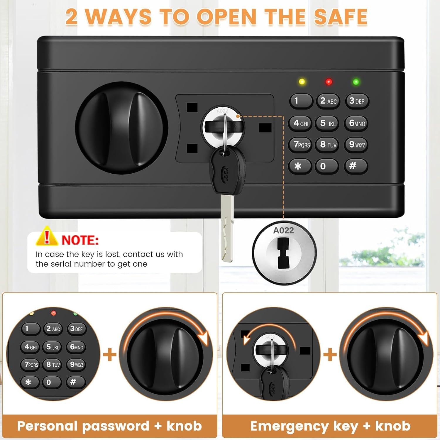 Caja Fuerte a Prueba de Fuego Sapekity 34L con Teclado Digital