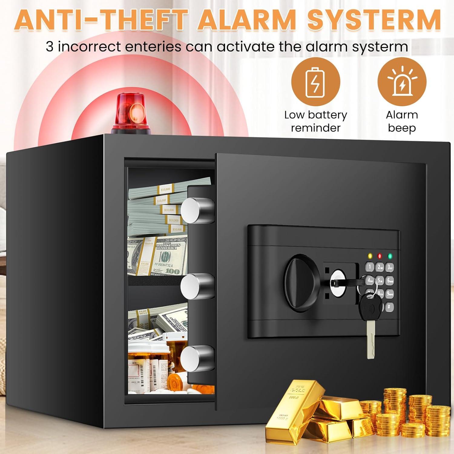 Caja Fuerte a Prueba de Fuego Sapekity 34L con Teclado Digital