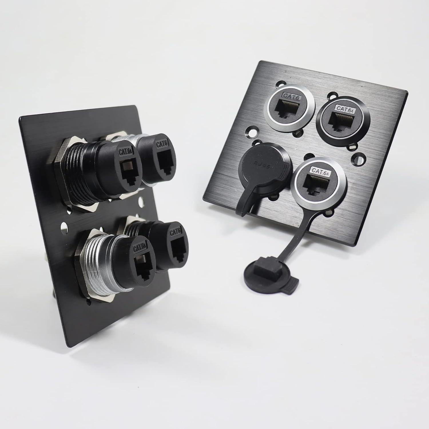 5 Conectores RJ45 Cat6 Montaje en Panel Impermeables ANMBEST