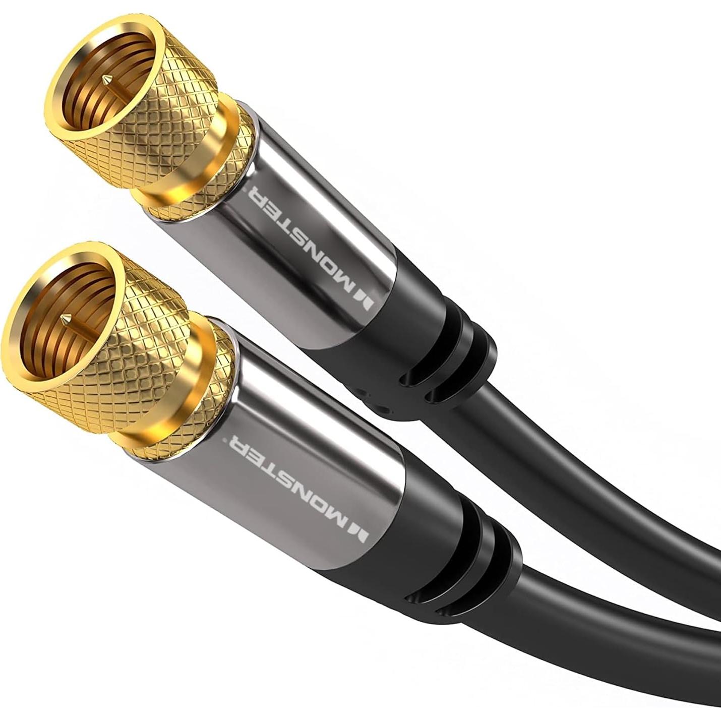 Cable Coaxial Monster 15 Metros RG-6 Cuádruple Blindaje