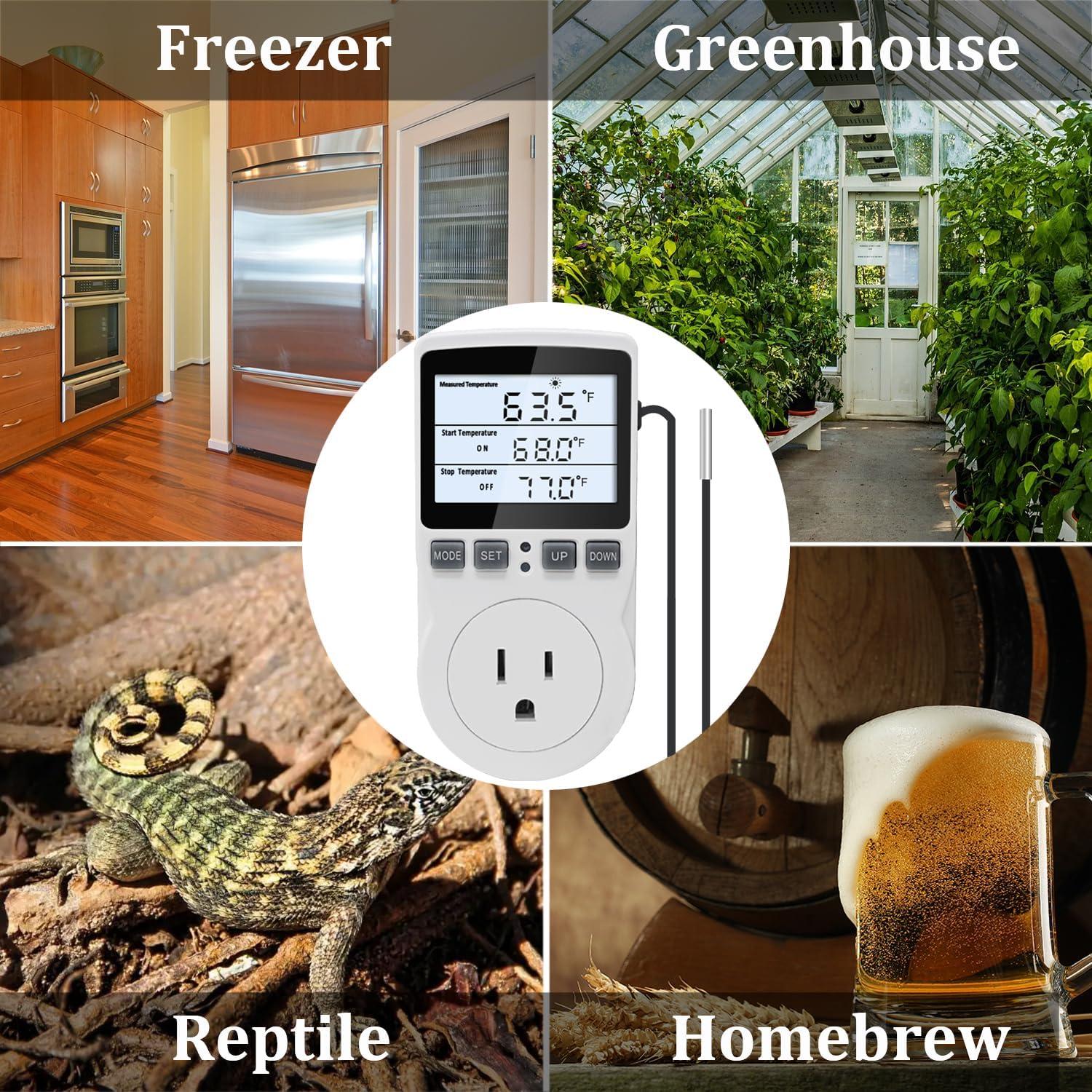 Termostato Digital KETOTEK KT3100BL con Sensor 3m 250V