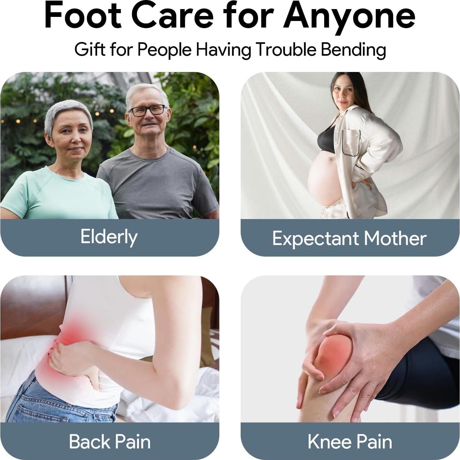 Cepillo Exfoliante para Pies EeYahYong con Mango Largo y Fundas