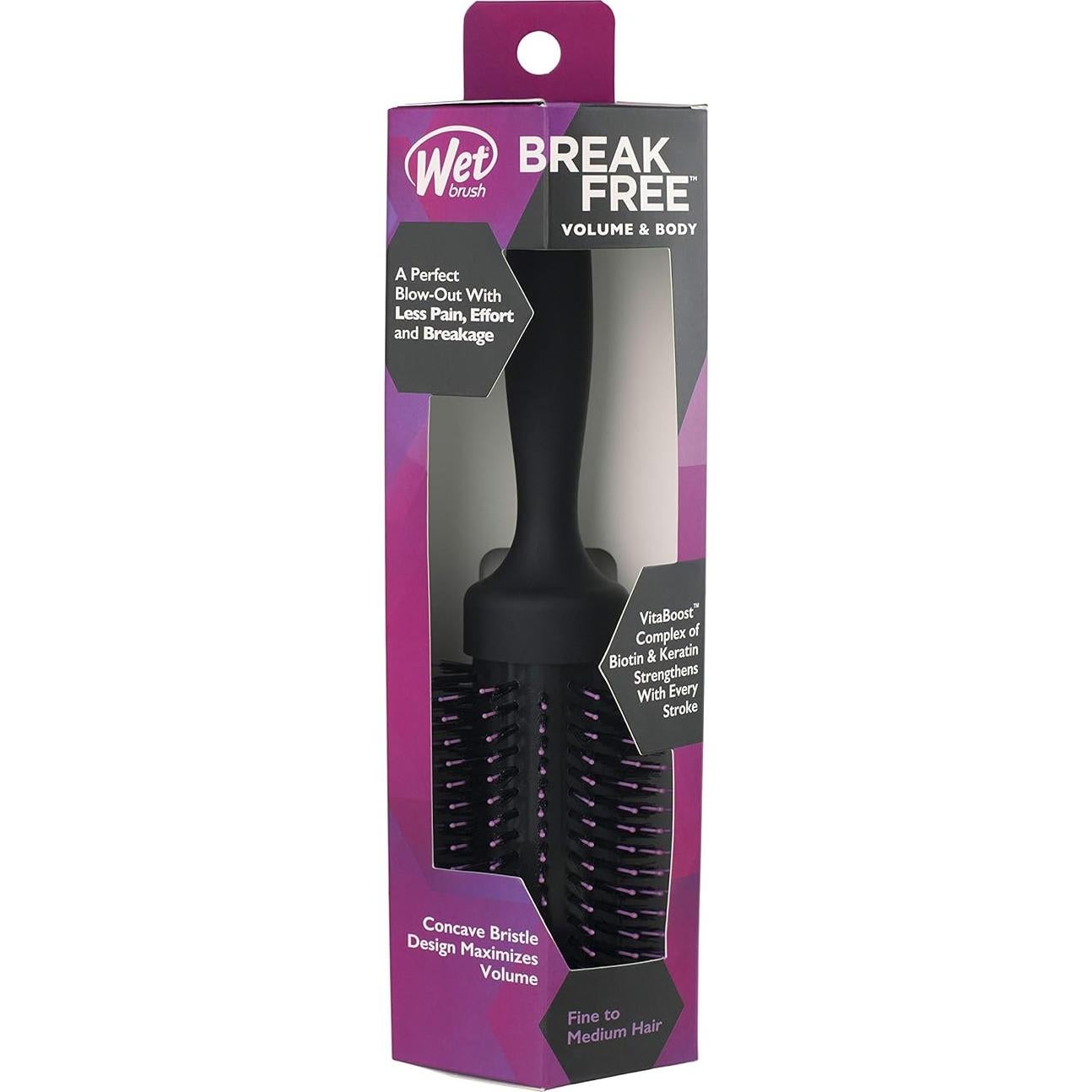 Cepillo Redondo Voluminizador Wet Brush para Cabello Fino a Medio