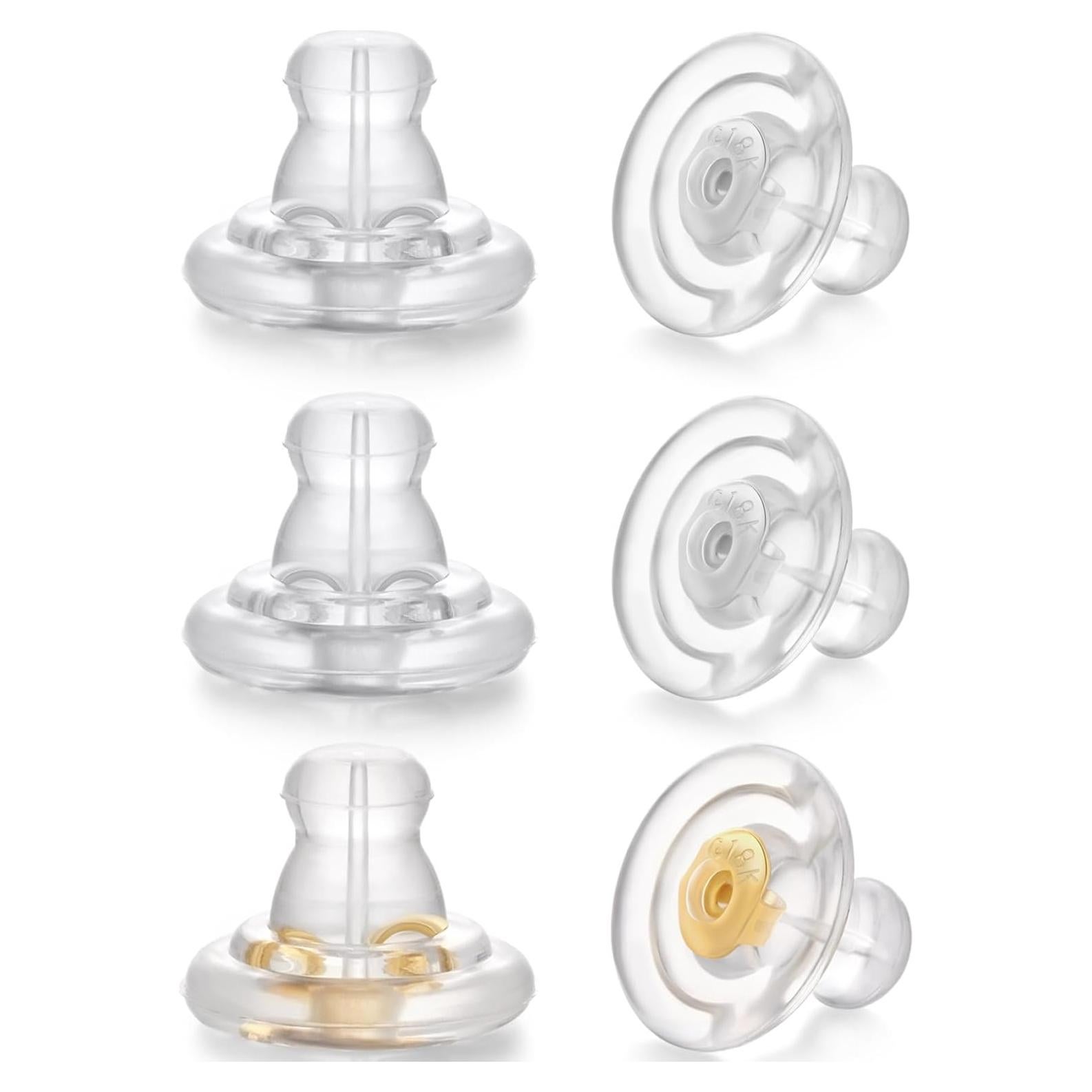 Resortes de Silicona para Pendientes Formulen 6pcs Hipoalergénicos