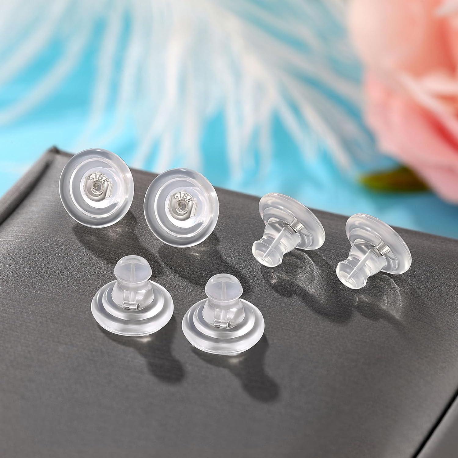 Resortes de Silicona para Pendientes Formulen 6pcs Hipoalergénicos