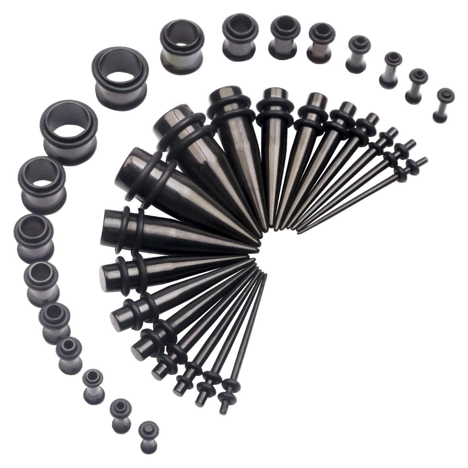 Kit de Estiramiento 36pcs CABBE KALLO Acero Quirúrgico 14G a 00G