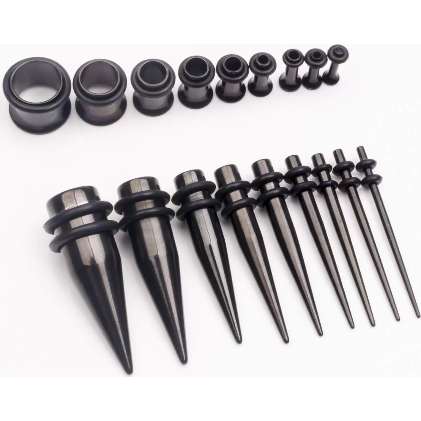 Kit de Estiramiento 36pcs CABBE KALLO Acero Quirúrgico 14G a 00G