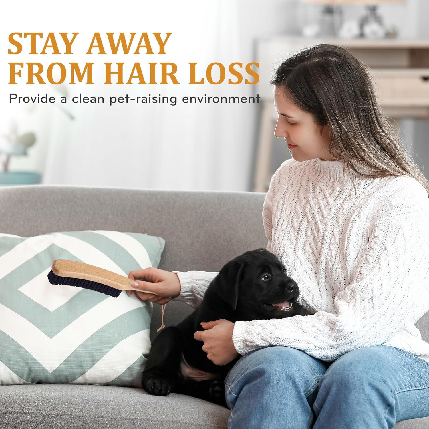 Cepillo de Ropa TAKAVU con Cerdas de Jabalí y Mango de Madera