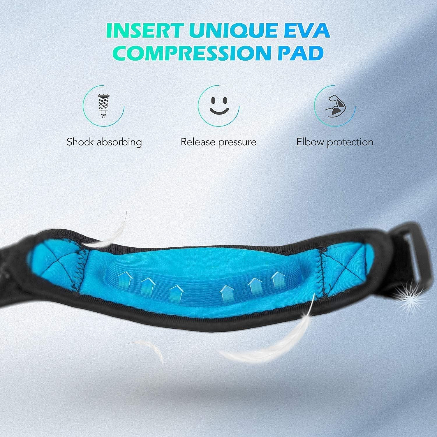 Faja para el Codo AGPTEK - Alivio Tendinitis y Codo de Tenista - 2 Piezas