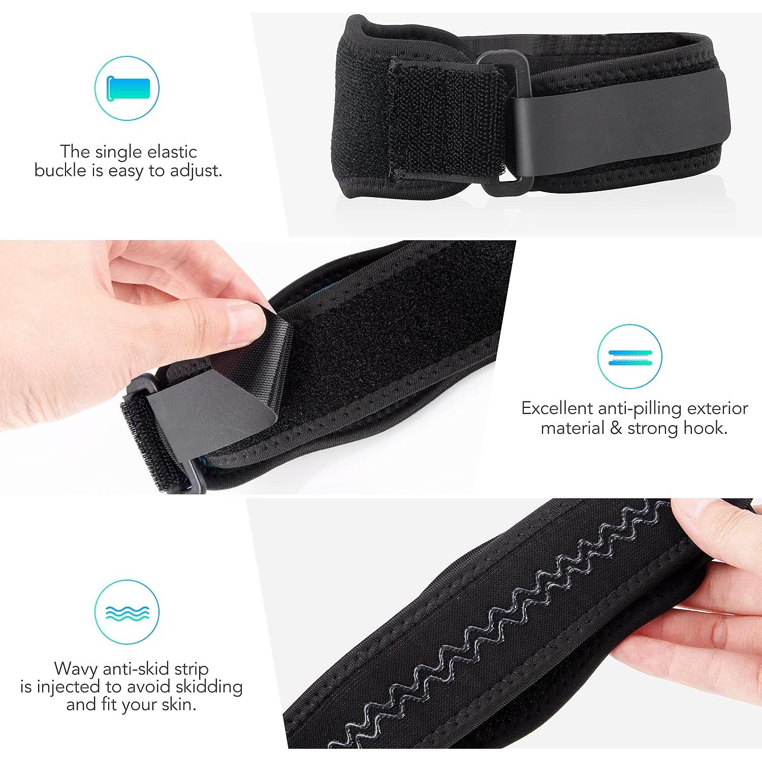 Faja para el Codo AGPTEK - Alivio Tendinitis y Codo de Tenista - 2 Piezas