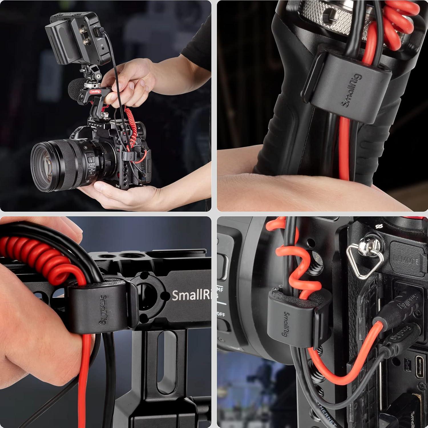 Abrazadera para Cámara SmallRig 4 pcs Soporte de Cable 2-7mm