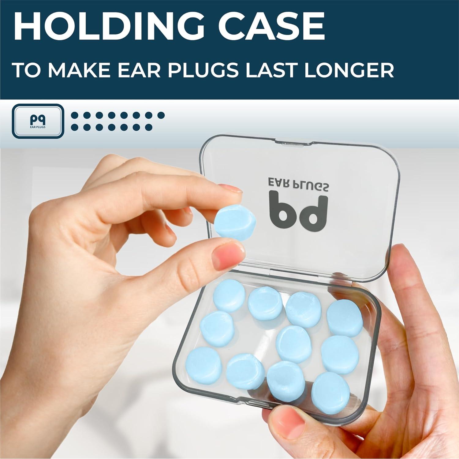 Tapones de Oído de Cera PQ Azul para Dormir y Nadar - 32 dB