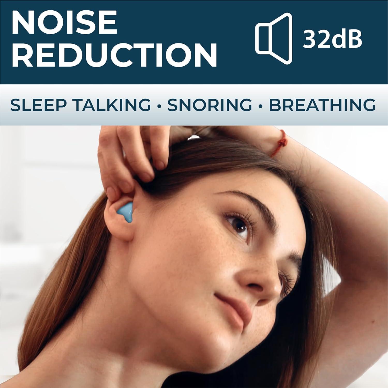 Tapones de Oído de Cera PQ Azul para Dormir y Nadar - 32 dB