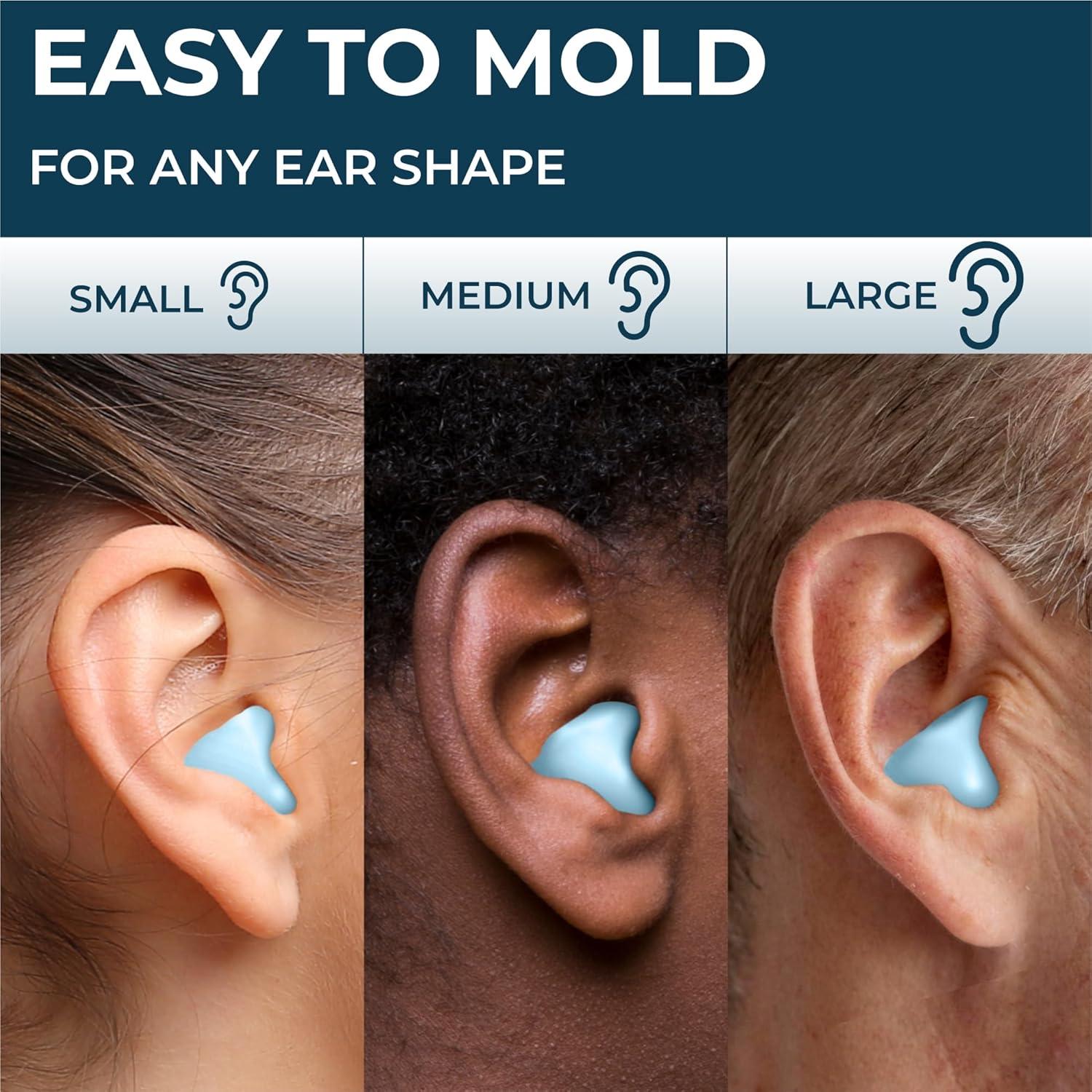 Tapones de Oído de Cera PQ Azul para Dormir y Nadar - 32 dB