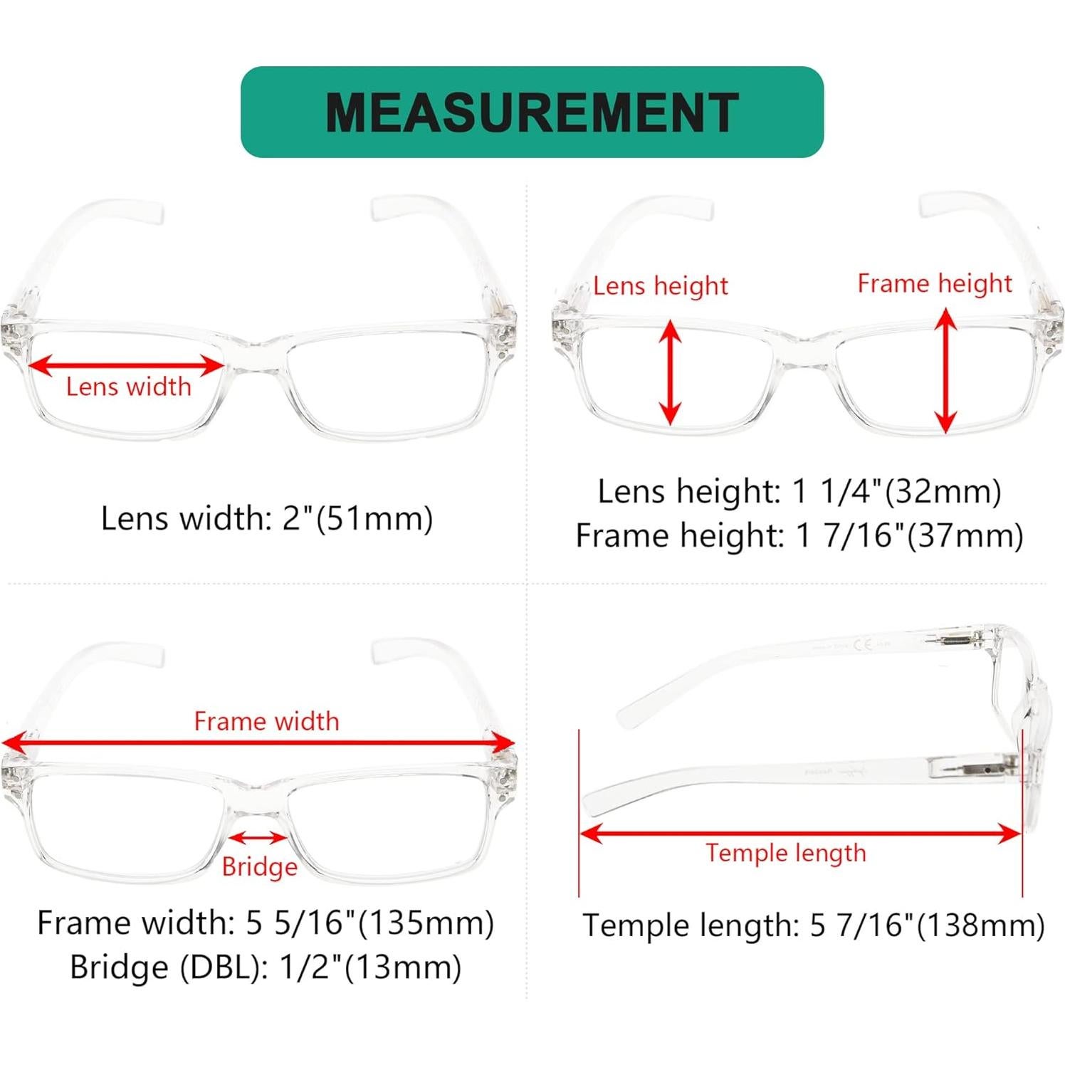 Gafas de Lectura Eyekepper 5 Paquete Hombres 1.25x
