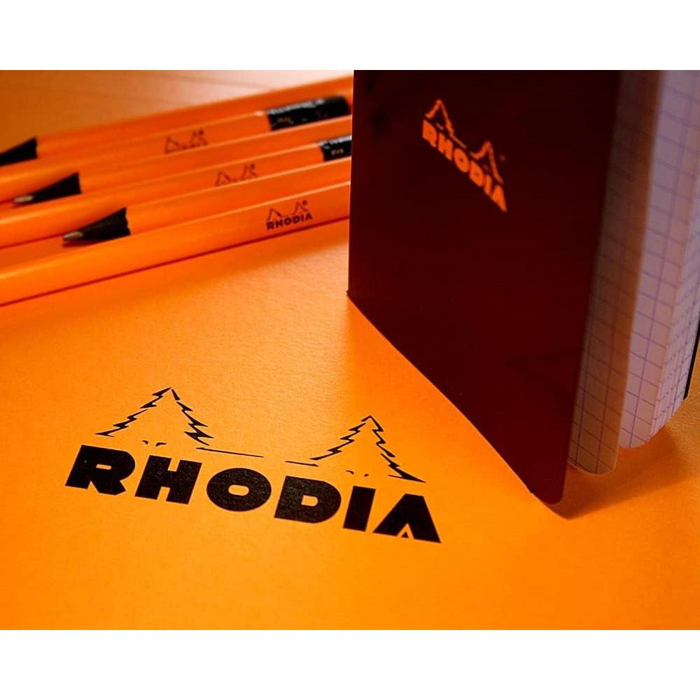Bloc de Notas Rhodia A8 Rayado Negro 80 Hojas 52x75mm