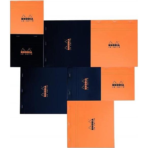 Bloc de Notas Rhodia A8 Rayado Negro 80 Hojas 52x75mm