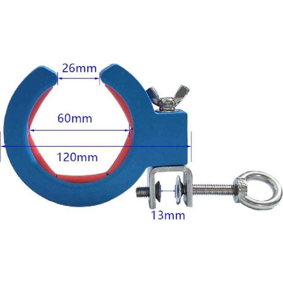 2 Piezas de Cable de Hilo Azul con Rodillo Guía de Cable