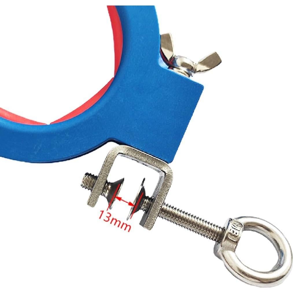 2 Piezas de Cable de Hilo Azul con Rodillo Guía de Cable