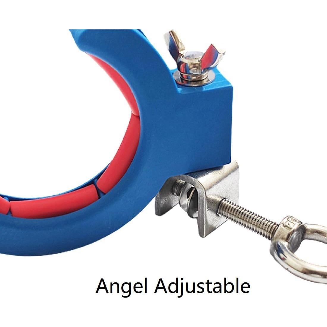 2 Piezas de Cable de Hilo Azul con Rodillo Guía de Cable