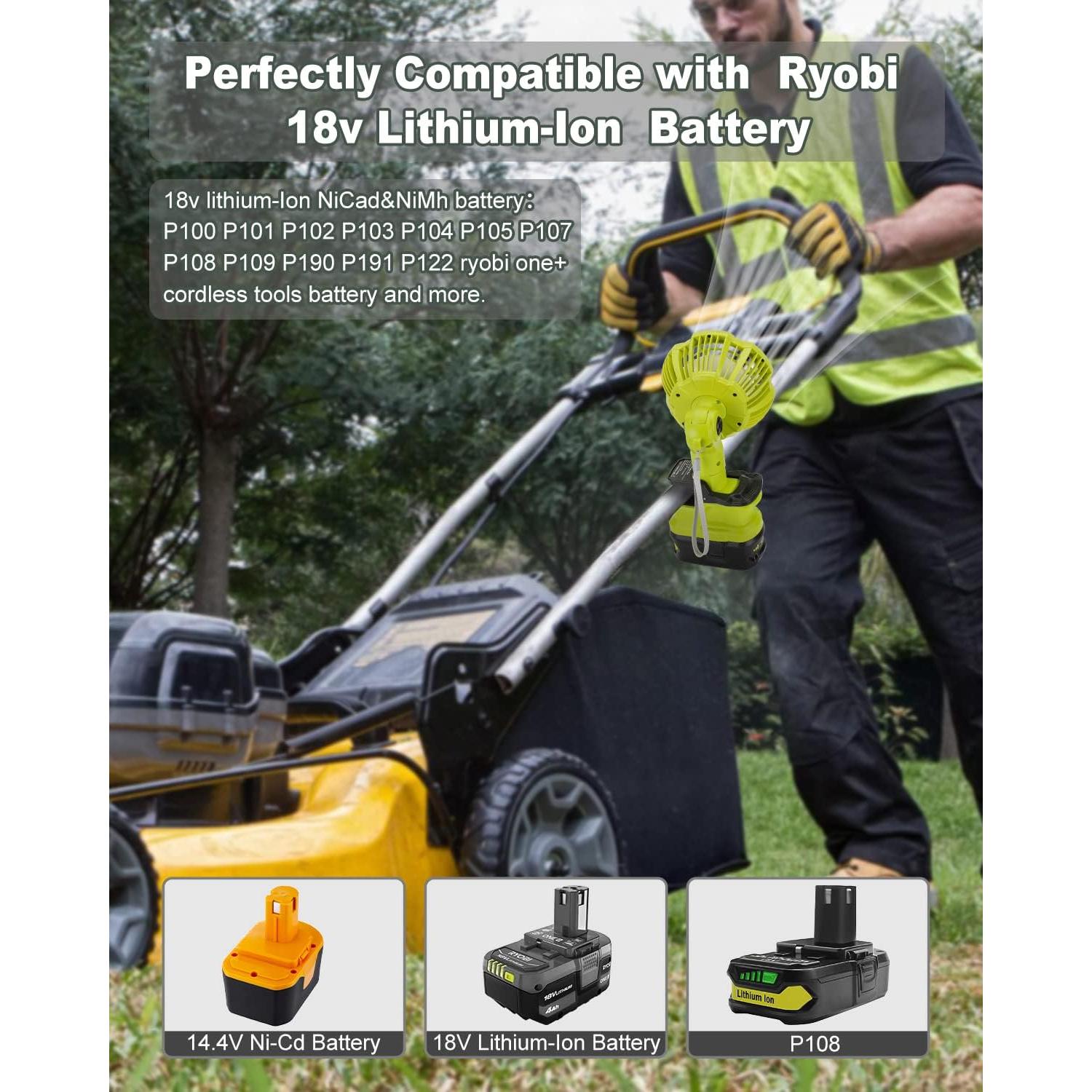 Ventilador Portátil Clip Taingwei LUB-FC109 18V Recargable