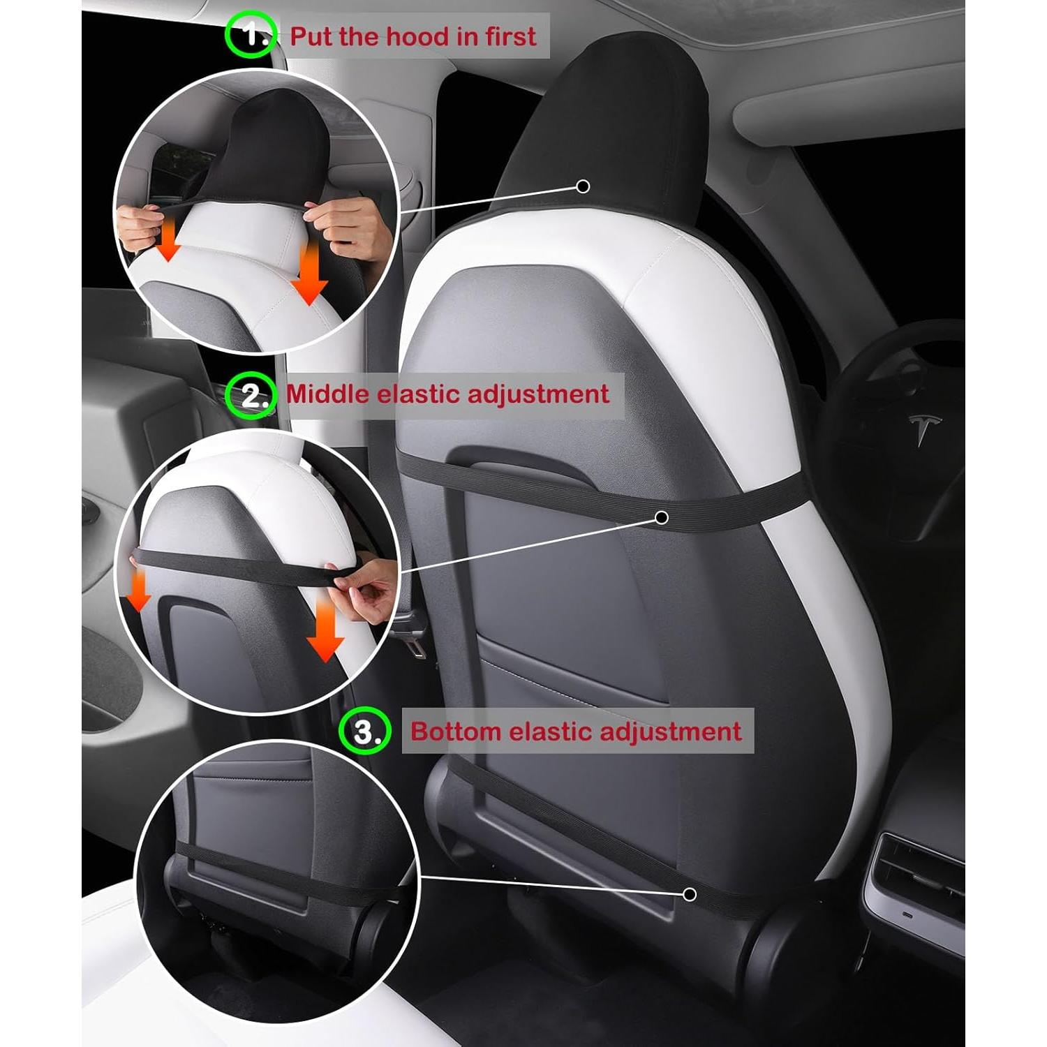 Cubierta de Asiento Impermeable EVMODS para Tesla Model Y/3