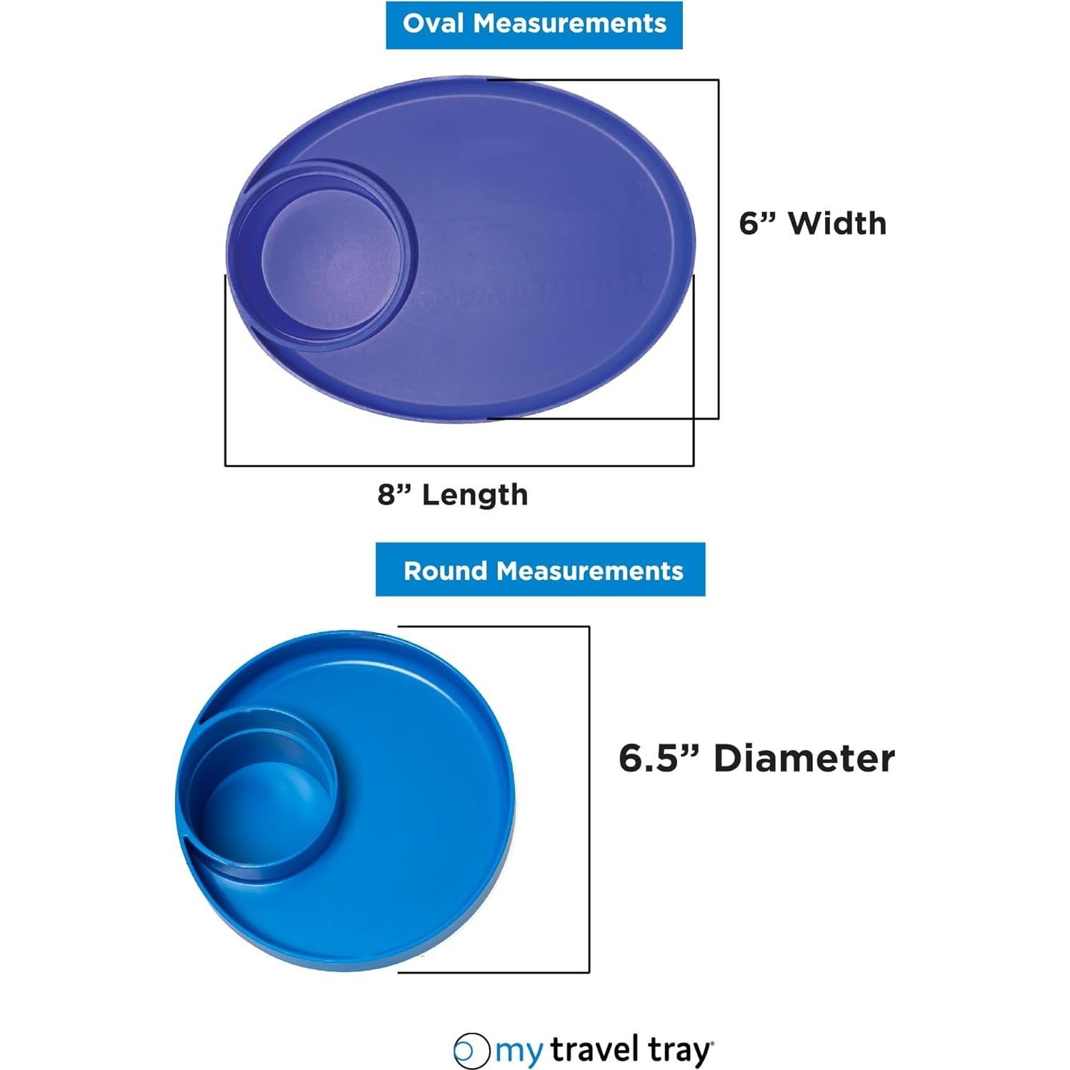Bandeja de Viaje Ovalada Mi Bandeja de Viaje - Durazno