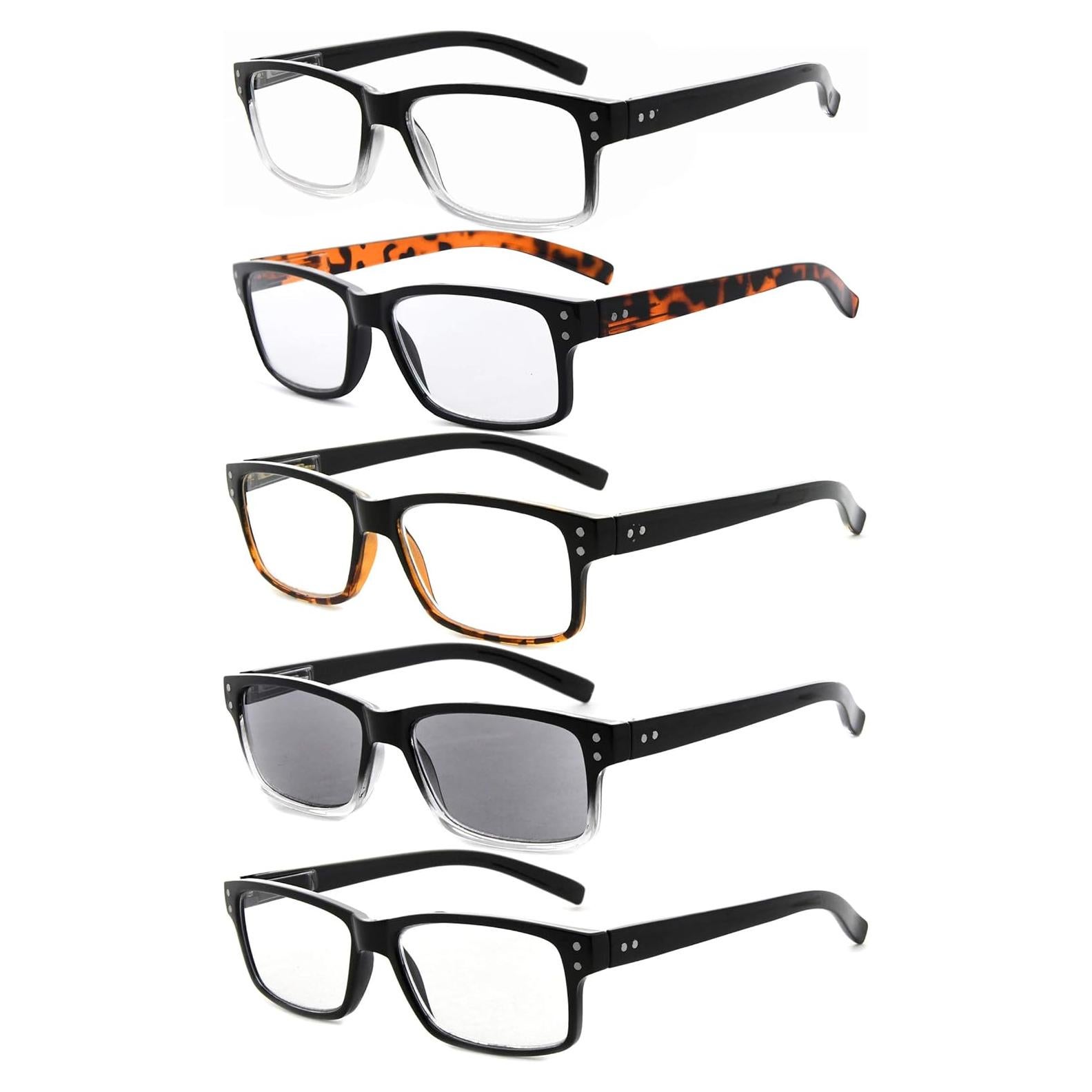 Gafas de Lectura Eyekepper 5 Paquetes Hombres 2x Clásicas