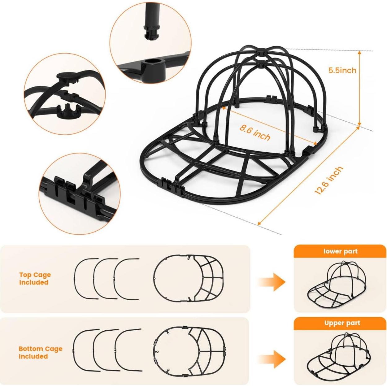 Cesta Lavadora de Gorras XQXA - Protector para Gorras de Béisbol