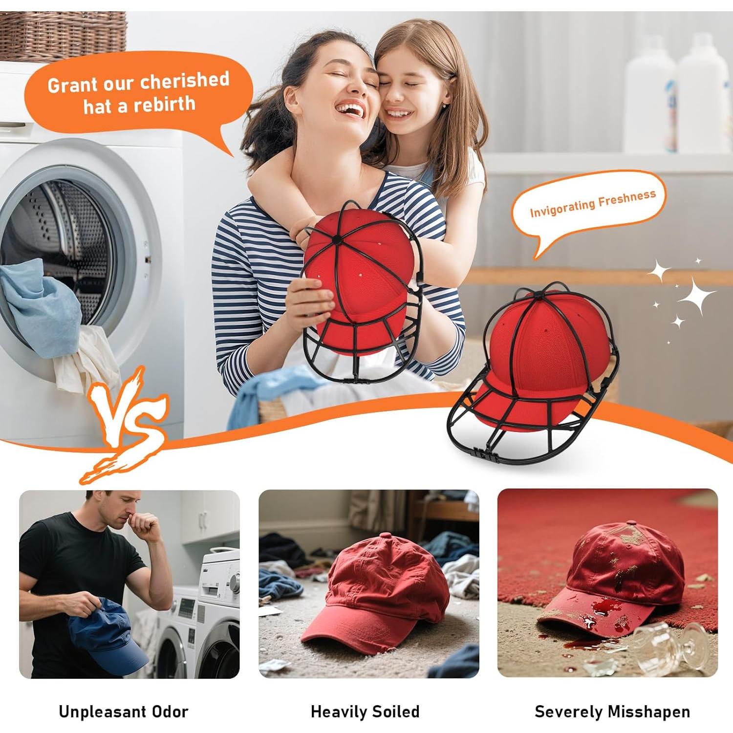 Cesta Lavadora de Gorras XQXA - Protector para Gorras de Béisbol