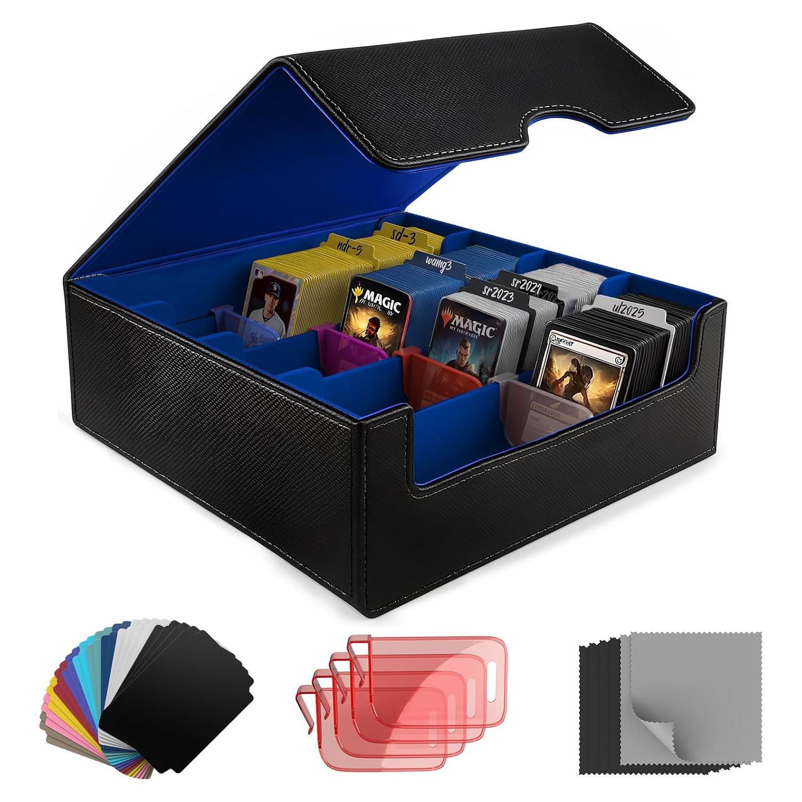 Caja de Almacenamiento de Cartas JNLODGE - 3000+ Cartas, Cuero PU