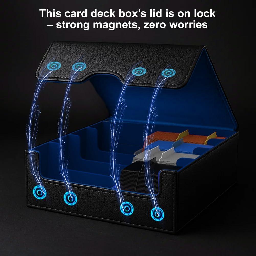 Caja de Almacenamiento de Cartas JNLODGE - 3000+ Cartas, Cuero PU