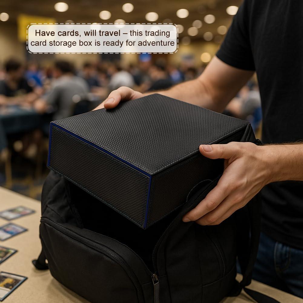 Caja de Almacenamiento de Cartas JNLODGE - 3000+ Cartas, Cuero PU