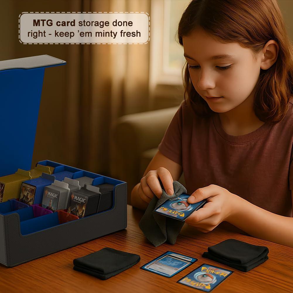 Caja de Almacenamiento de Cartas JNLODGE - 3000+ Cartas, Cuero PU