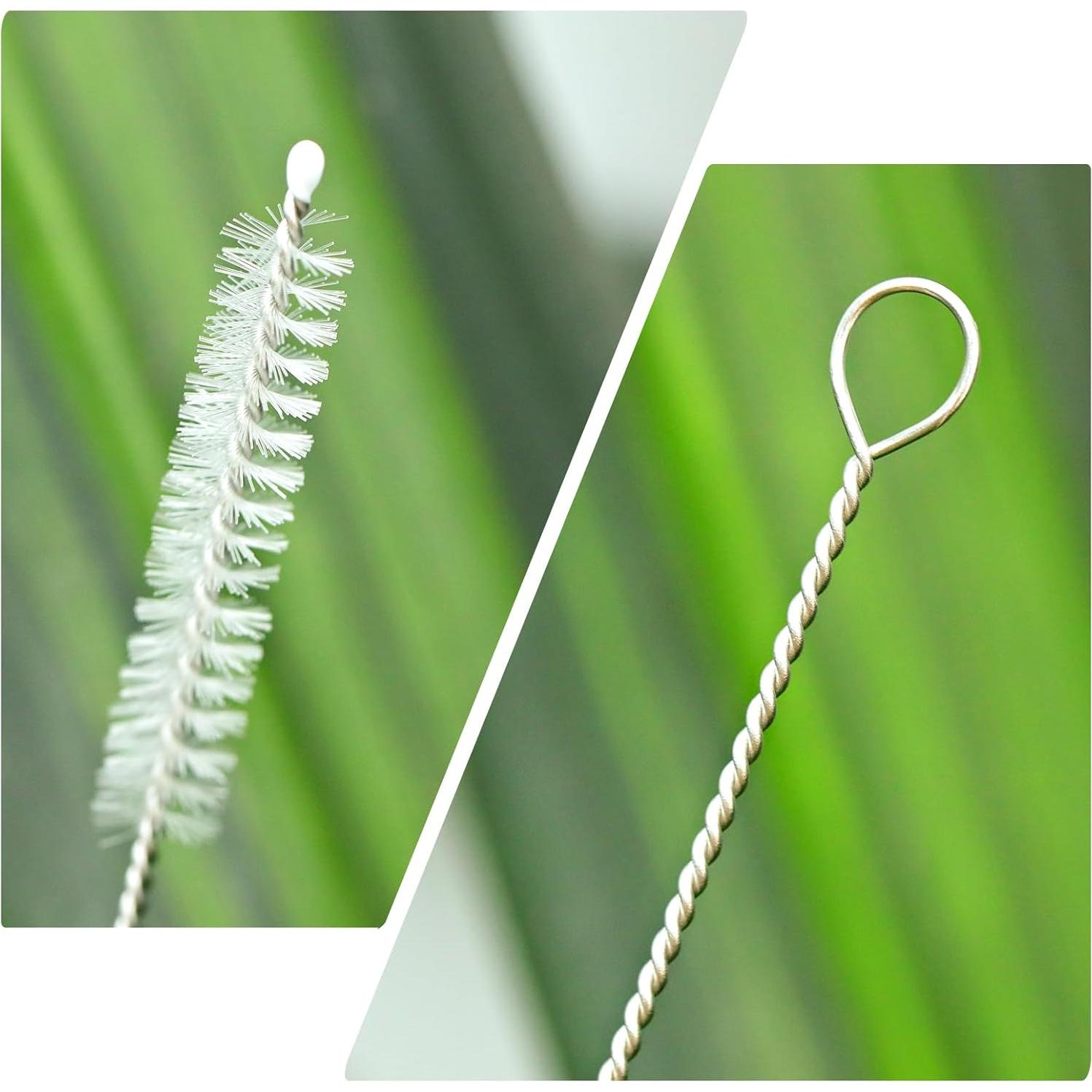 Set de 8 Cepillos Limpiadores para Popotes YINCL - Acero Inoxidable