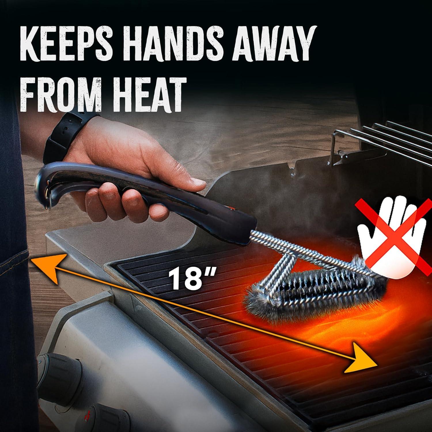 Cepillo de Limpieza para Parrilla Kona 360 - Acero Inoxidable 45.72 cm