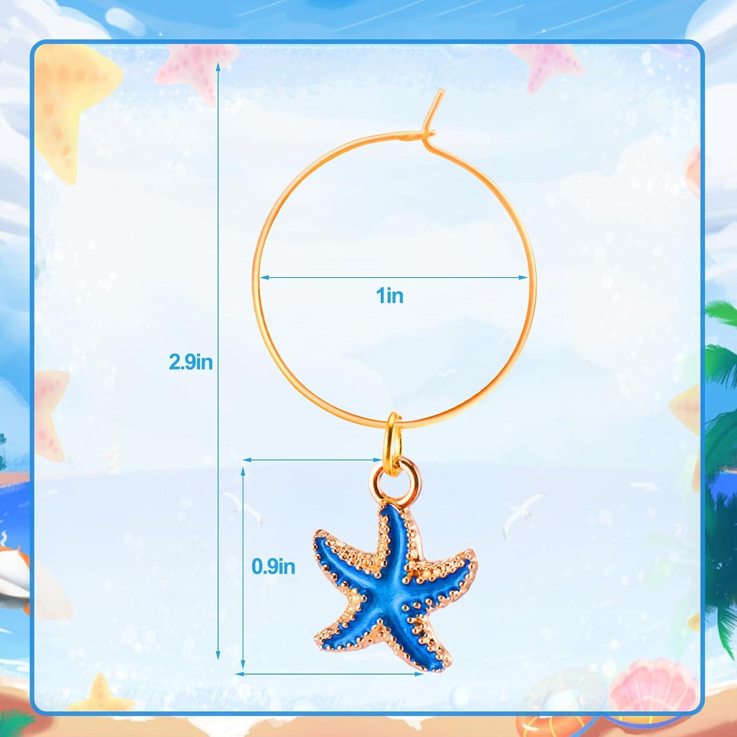 Encantos para Copas de Vino AIERSA - 16 Marcadores Dorados