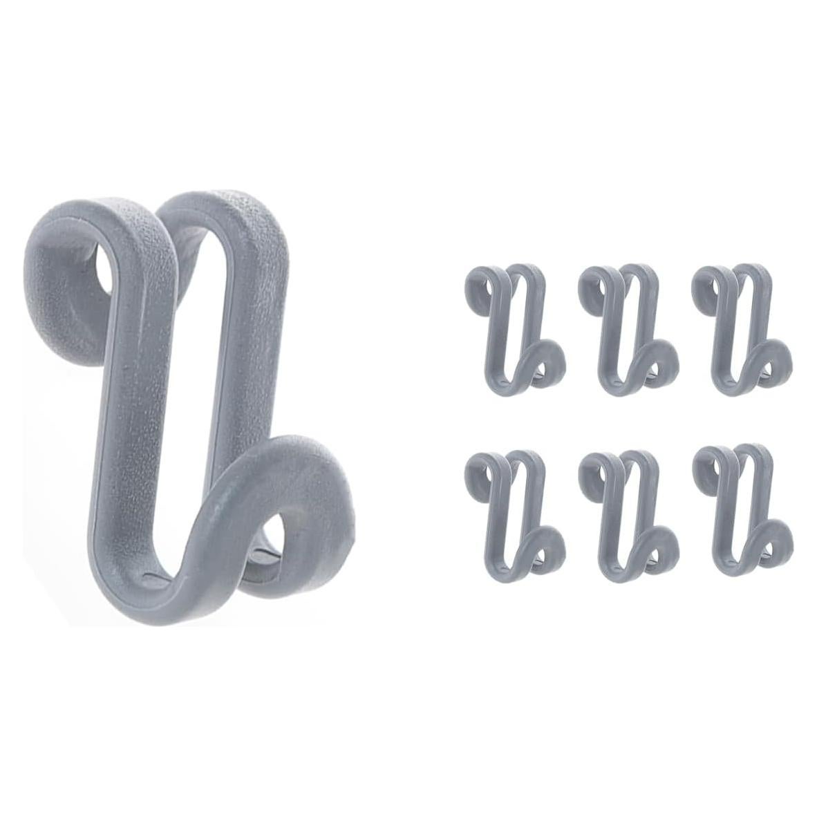 Ganchos Conectores de Percha MIXNEX Grises - Paquete de 6