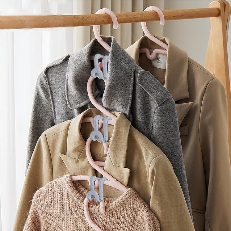 Ganchos Conectores de Percha MIXNEX Grises - Paquete de 6