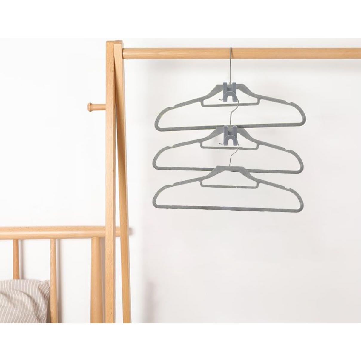 Ganchos Conectores de Percha MIXNEX Grises - Paquete de 6