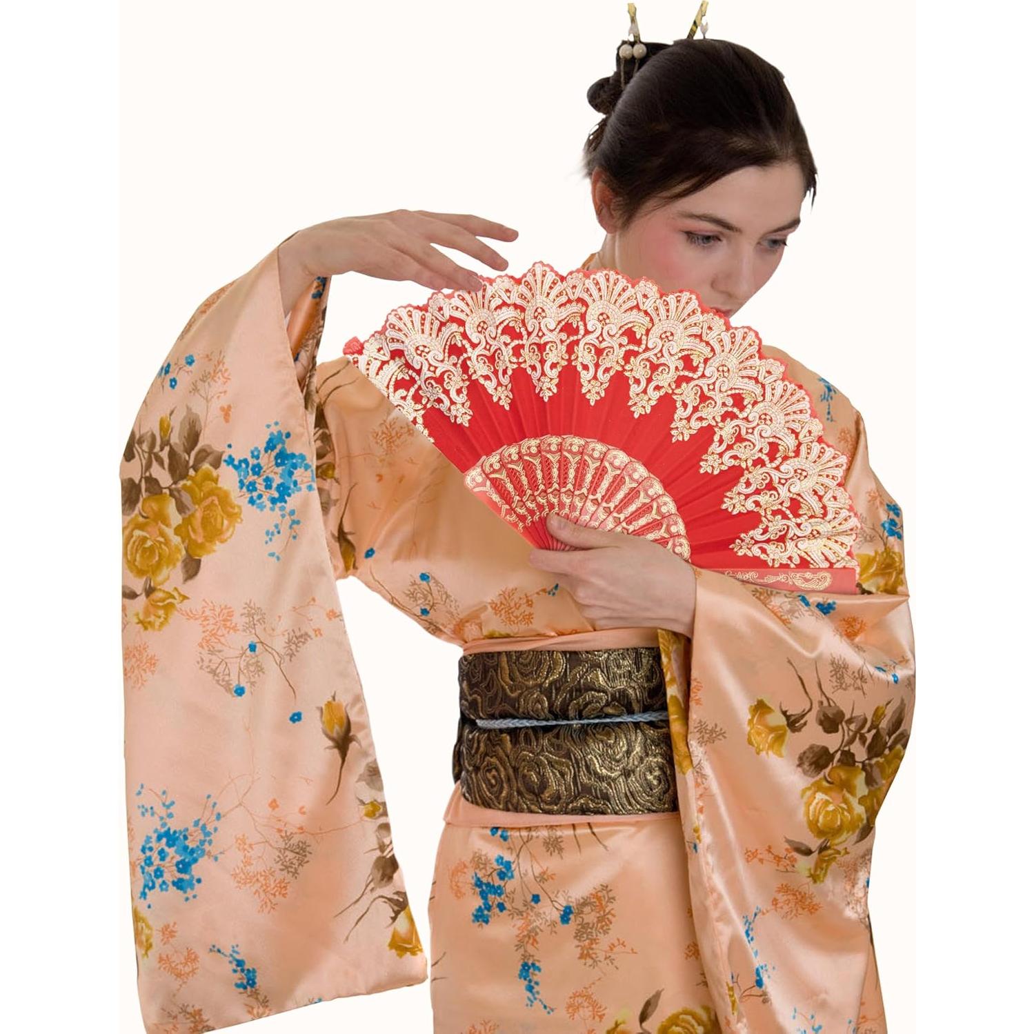 Abanicos Plegables de Mano EOSAU - 10 Colores Mezclados