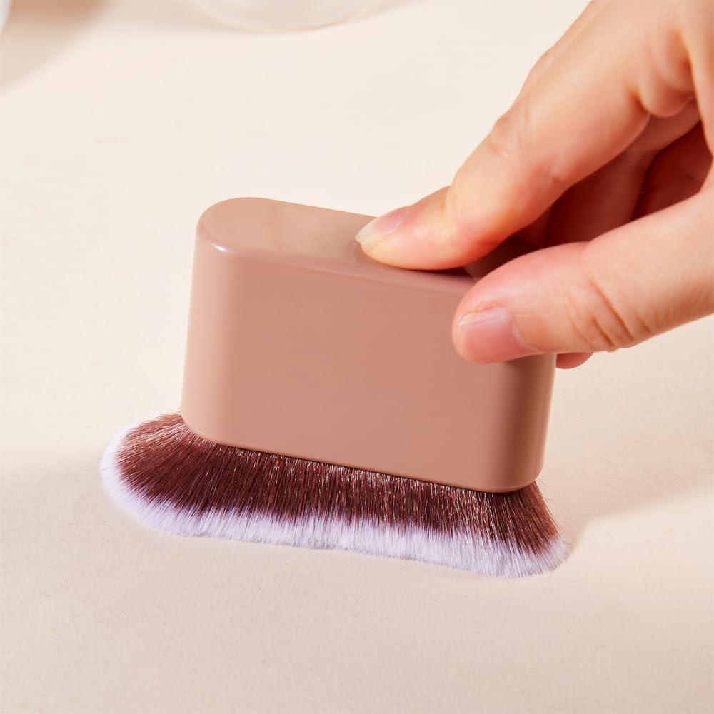 Brocha de Bronceado COSHINE Kabuki Profesional 8cm Marrón