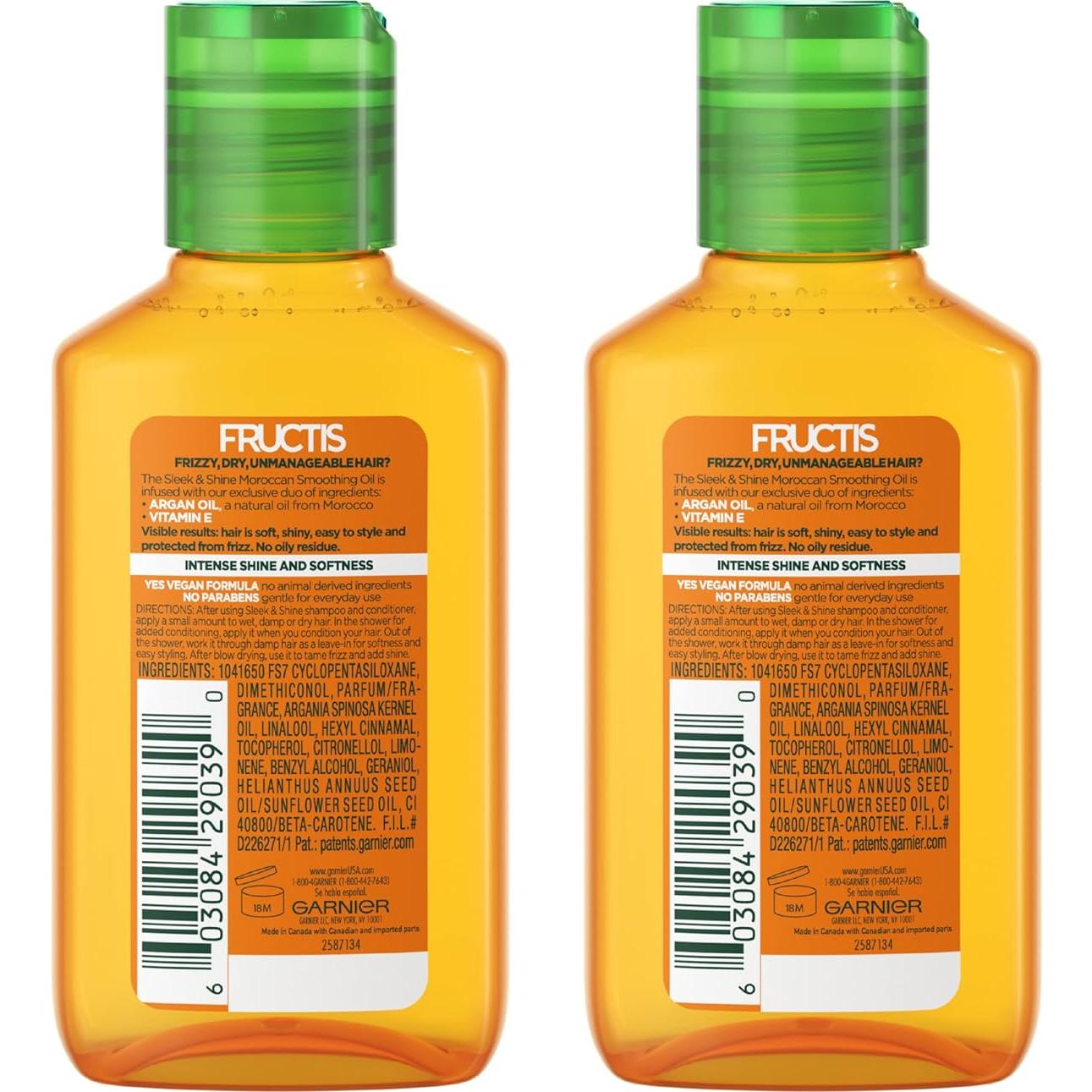Garnier Fructis Aceite Suavizante Marroquí 110 ml - 2 Unidades